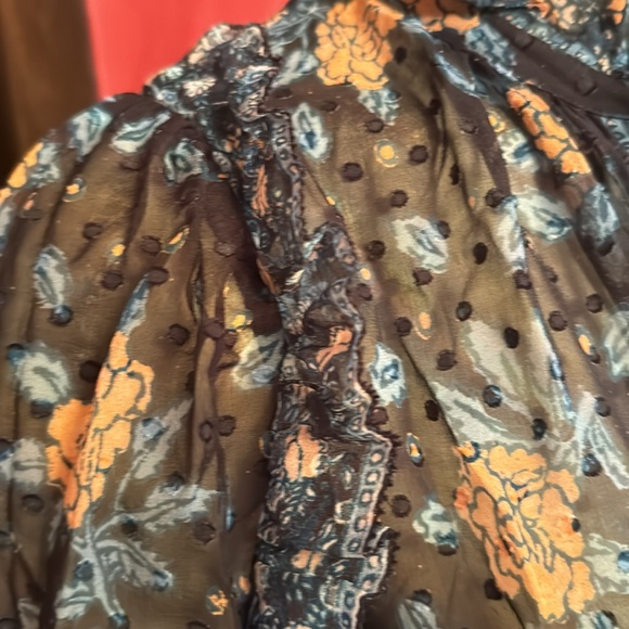 Ulla Johnson silk chiffon printed mini dress S - Picture 6 of 15